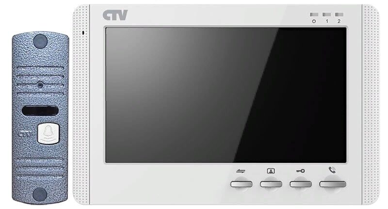 Комплект видеодомофона CTV-DP1704MD W (белый)